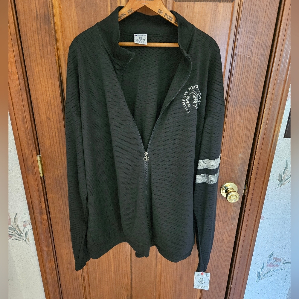 Men's XXL Champion Black Attack New Jacket Full Zip
